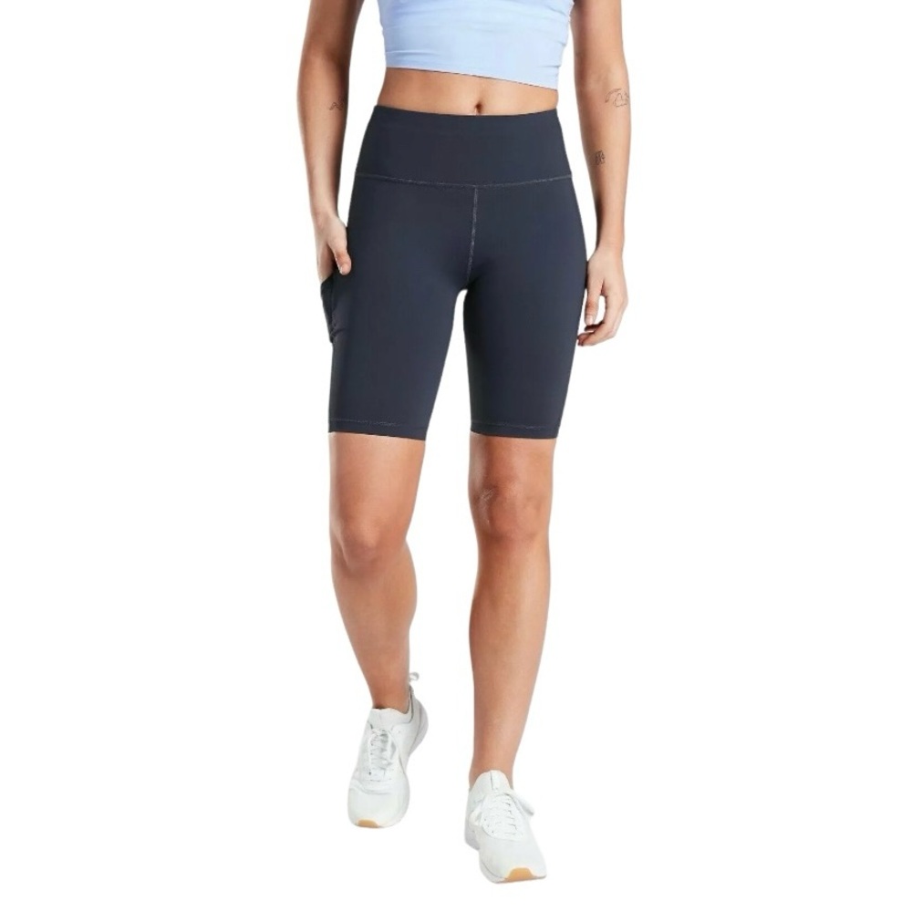 Athleta Ultimate Stash Pocket Shorts Women's Size XS‎ Navy 9”